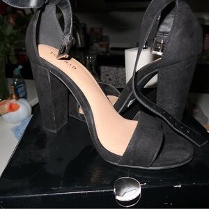 Torrid suede block heels size 9